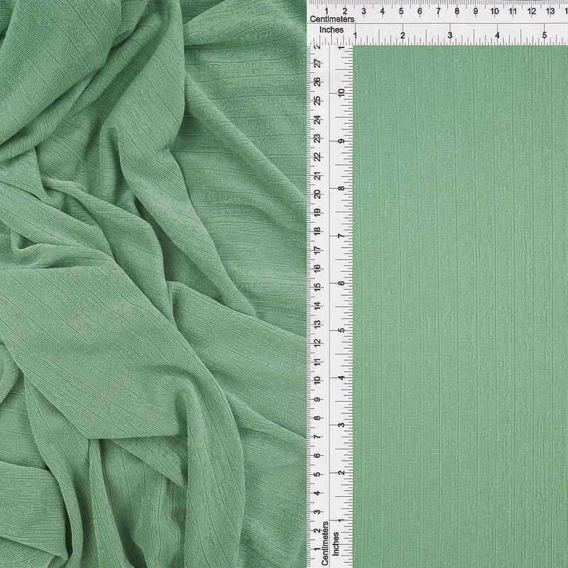 1 Yard 13x1 Rib Slinky Stretch Knit Fabric 52/54 Inch Wide