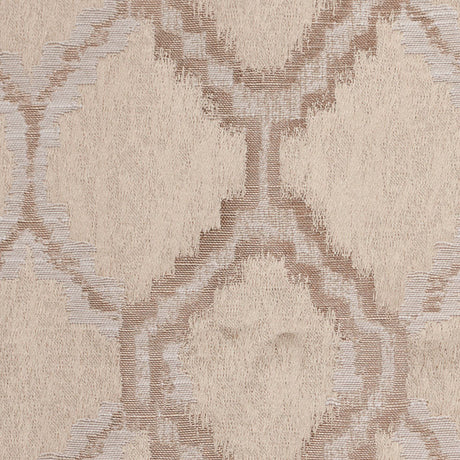Indian Taupe Geometric Poly/Cotton Woven