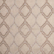 Indian Taupe Geometric Poly/Cotton Woven