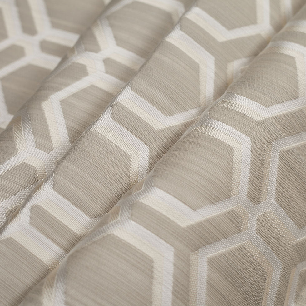 Pearl-7303 Indian Geometric Poly/Cotton Brocade