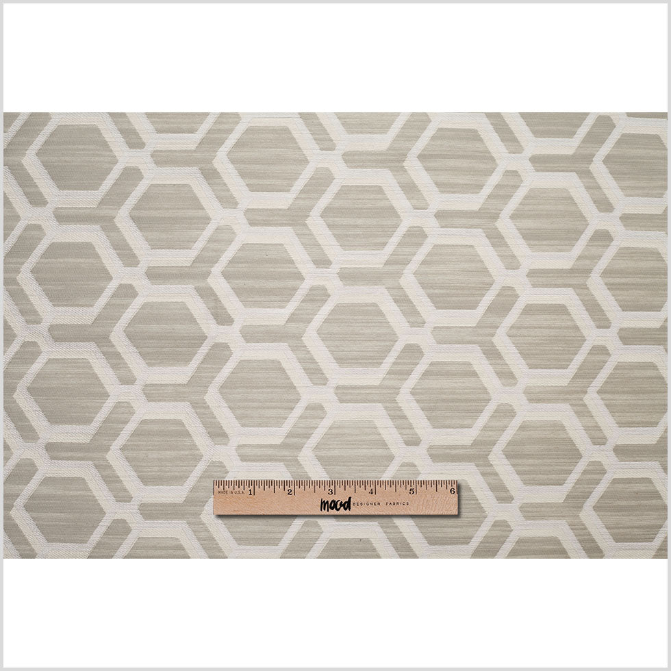 Pearl-7303 Indian Geometric Poly/Cotton Brocade