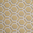 Indian Yellow/Gray Geometric Poly/Cotton Brocade