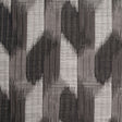 Indian Black/White Ikat-Like Poly/Cotton Brocade