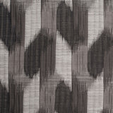 Indian Black/White Ikat-Like Poly/Cotton Brocade