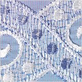 Sky Blue/Silver Jacquard Ribbon