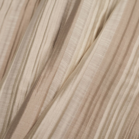 Indian Champagne Striped Poly/Cotton Brocade