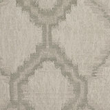 Indian Silver Geometric Poly/Cotton Woven