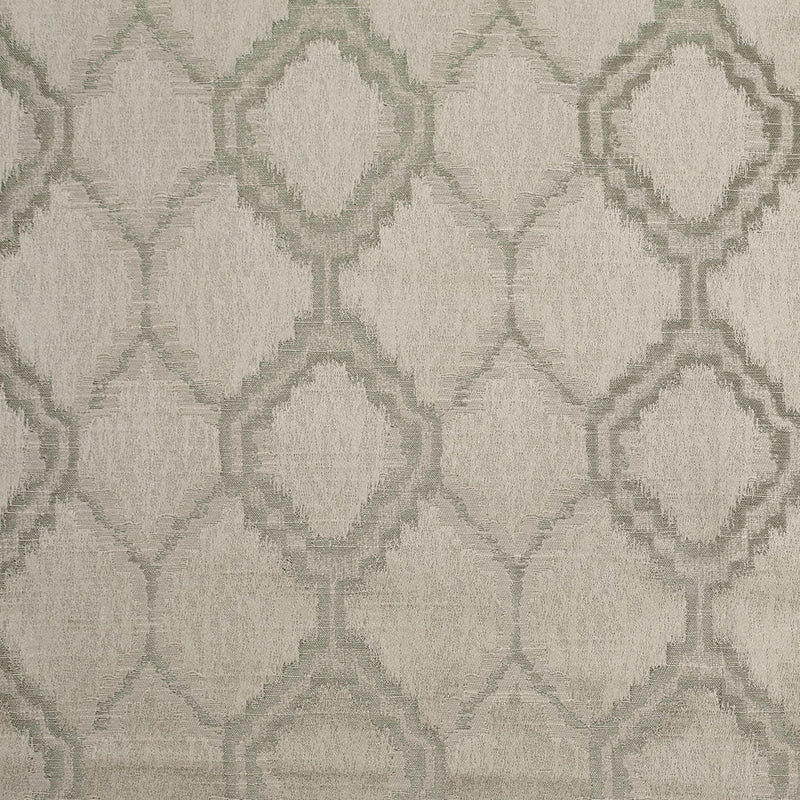 Indian Silver Geometric Poly/Cotton Woven