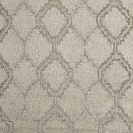 Indian Silver Geometric Poly/Cotton Woven