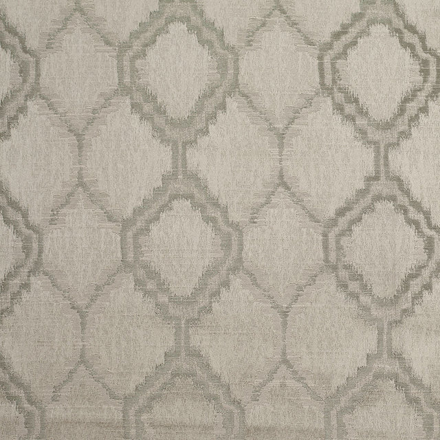 Indian Silver Geometric Poly/Cotton Woven