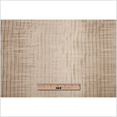 Indian Beige Geometric Striped Polyester-Cotton Brocade