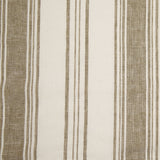 Indian Olive/White Striped Linen Woven