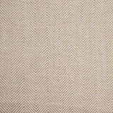 Indian Natural/White Herringbone Linen Woven