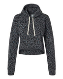 J. America Women's Crop Hooded Sweatshirt