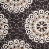 Spanish Black/Beige Geometric Poly/Cotton Canvas