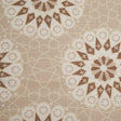 Spanish Beige/Brown Geometric Poly/Cotton Canvas