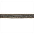 0.5" Gunmetal/Copper Beaded Rhinestone Trim