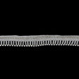 0.5" Pearl Ivory/Silver Beaded Rhinestone Trim