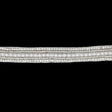0.625" Silver/White Beaded Rhinestone Trim