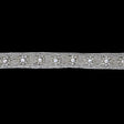 0.625" Silver/Silver Beaded Rhinestone Trim