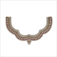 Gold/Pink/Purple Beaded Rhinestone Neck Applique