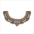 Peach/Pink Rhinestone Neck Applique