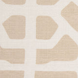 Spanish Beige/White Geometric Poly/Cotton Canvas