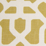 Spanish Green/White Geometric Poly/Cotton Canvas
