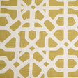 Spanish Green/White Geometric Poly/Cotton Canvas