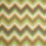 Spanish Green/Orange Geometric Poly/Cotton Canvas