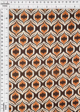 Hi Multi Chiffon Geo Print Fabric, Lightweight Polyester Sheer 57/58" Wide