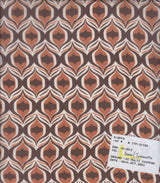 Hi Multi Chiffon Geo Print Fabric, Lightweight Polyester Sheer 57/58" Wide