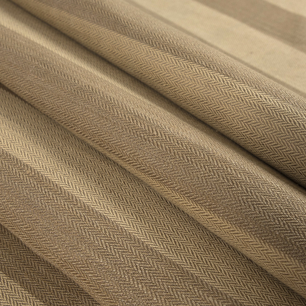 Ralph Lauren Teak Striped Chevron Linen Blend