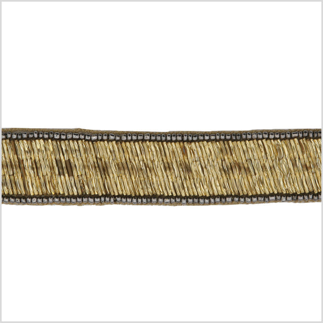 1" Gold/Copper Beaded Trim
