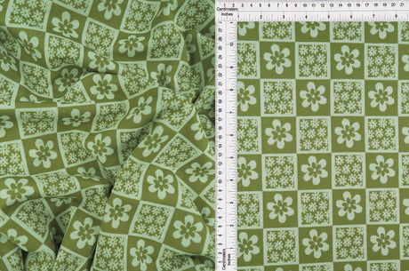 Double Knit Jacquard Floral Fabric