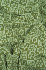 Double Knit Jacquard Floral Fabric