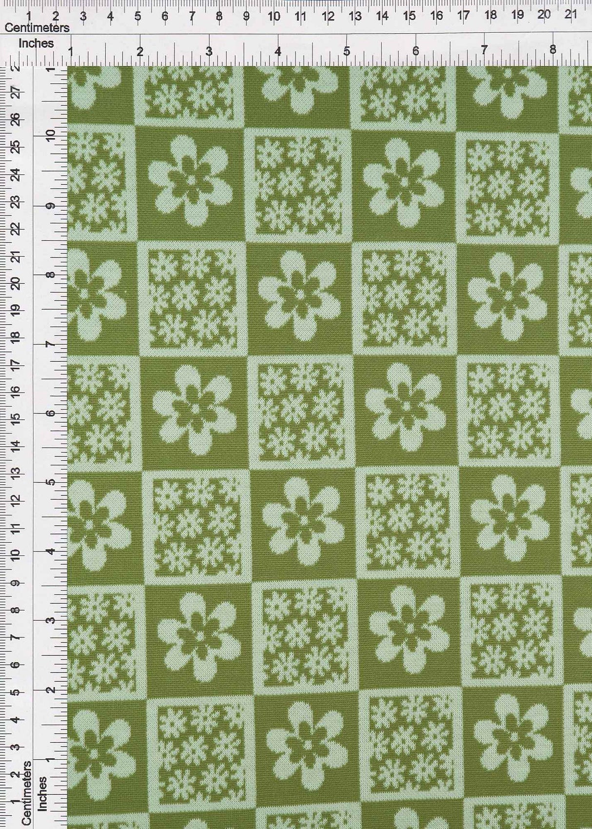Double Knit Jacquard Floral Fabric