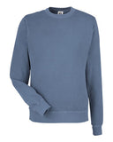 J. America Unisex Pigment-Dyed Fleece Crewneck Sweatshirt
