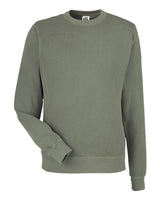 J. America Unisex Pigment-Dyed Fleece Crewneck Sweatshirt