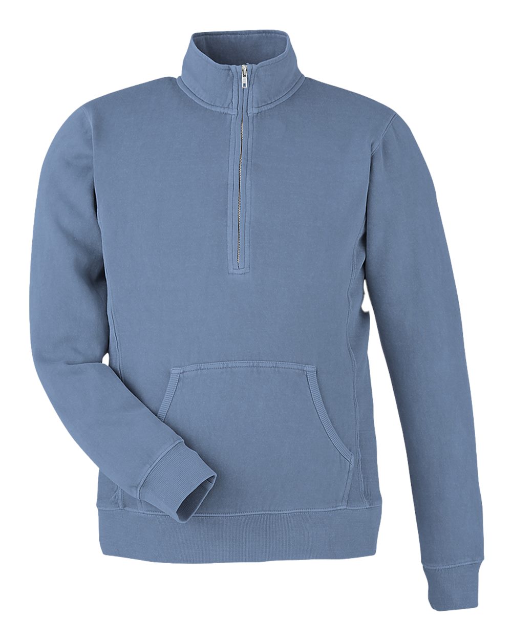 Pigment-Dyed Fleece Quarter-Zip Pullover