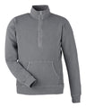J. America Unisex Pigment-Dyed Fleece Quarter-Zip Pullover