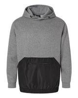 Mixed Media Hooded Sweatshirt