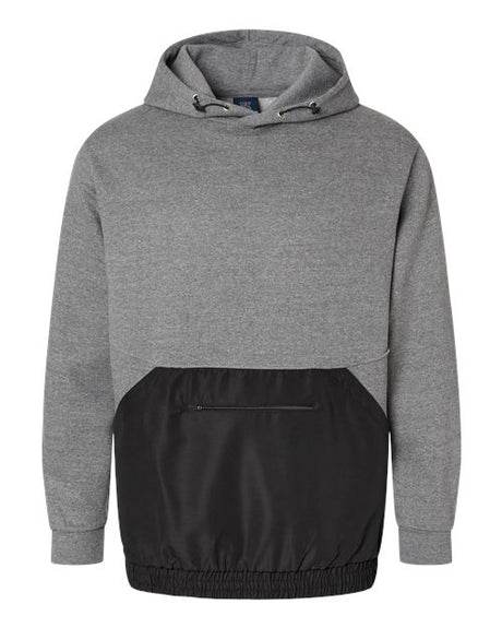 Unisex Mixed Media Hooded Sweatshirt