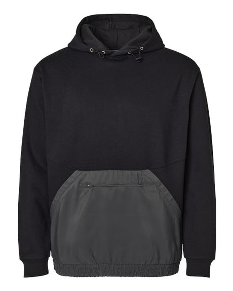 Unisex Mixed Media Hooded Sweatshirt