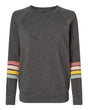 Women's Striped Sleeve Crewneck Sweatshirt