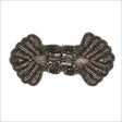 Gunmetal Beaded Rhinestone Applique