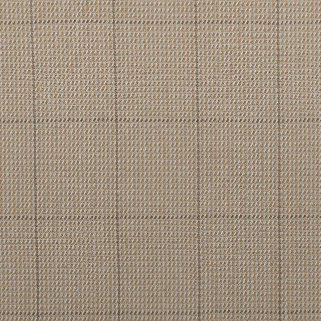 Ralph Lauren Bisque Window Pane Checkered Linen Blend