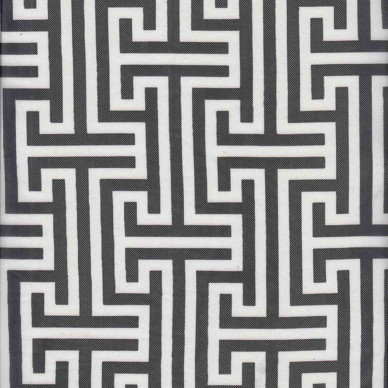 1 Yard Ivory Black Geometric Mesh Knit Fabric Lightweight Stretch 54 Inch Wide