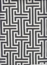 Geometric Mesh Print Stretch Fabric Ivory/Black
