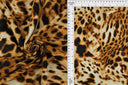 1 Yard Yummy Rib Animal Leopard Print Fabric 170 GSM Polyester Spandex Blend 58/60" Width